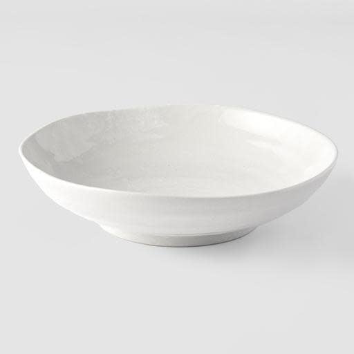 Pasta Bowl 21cm Soft White Glaze - Made In Japan | Japanese Tableware