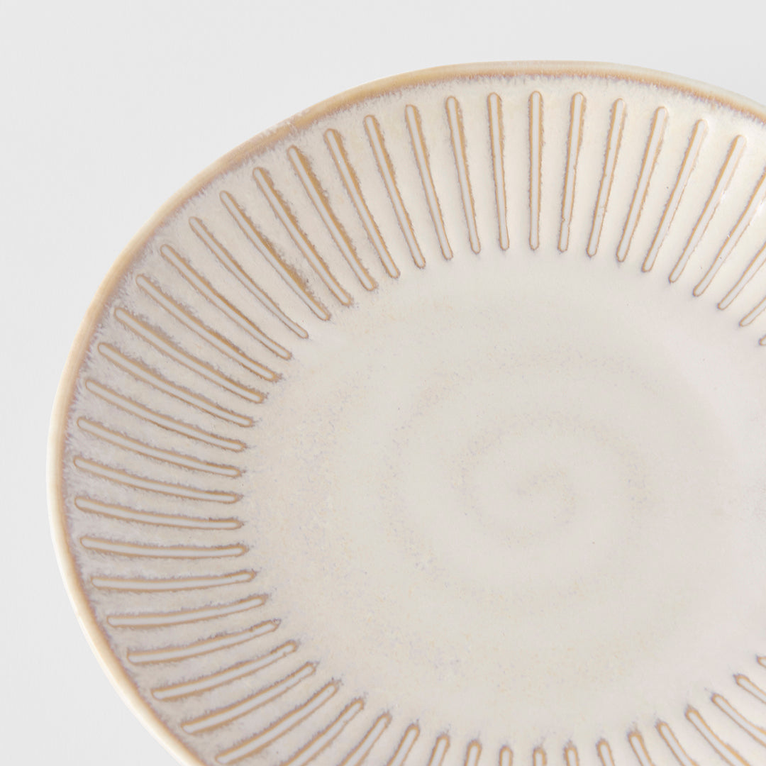 Ridged Alabaster Saucer 14 cm, 100 ml