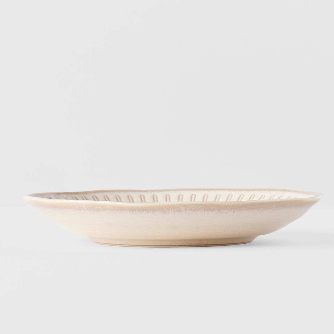 Ridged Alabaster Saucer 14 cm, 100 ml