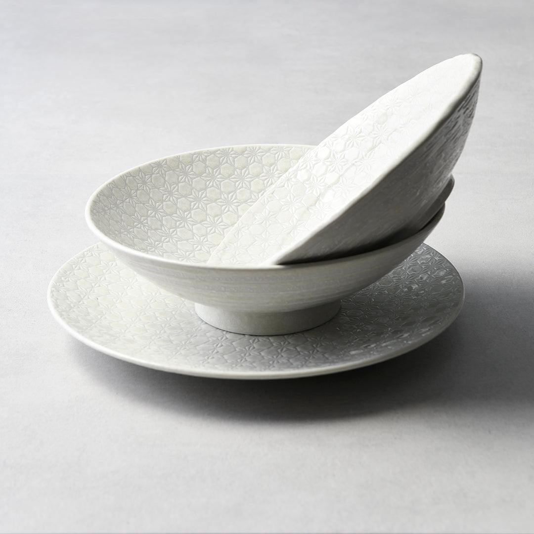 Bowl 13cm White Star