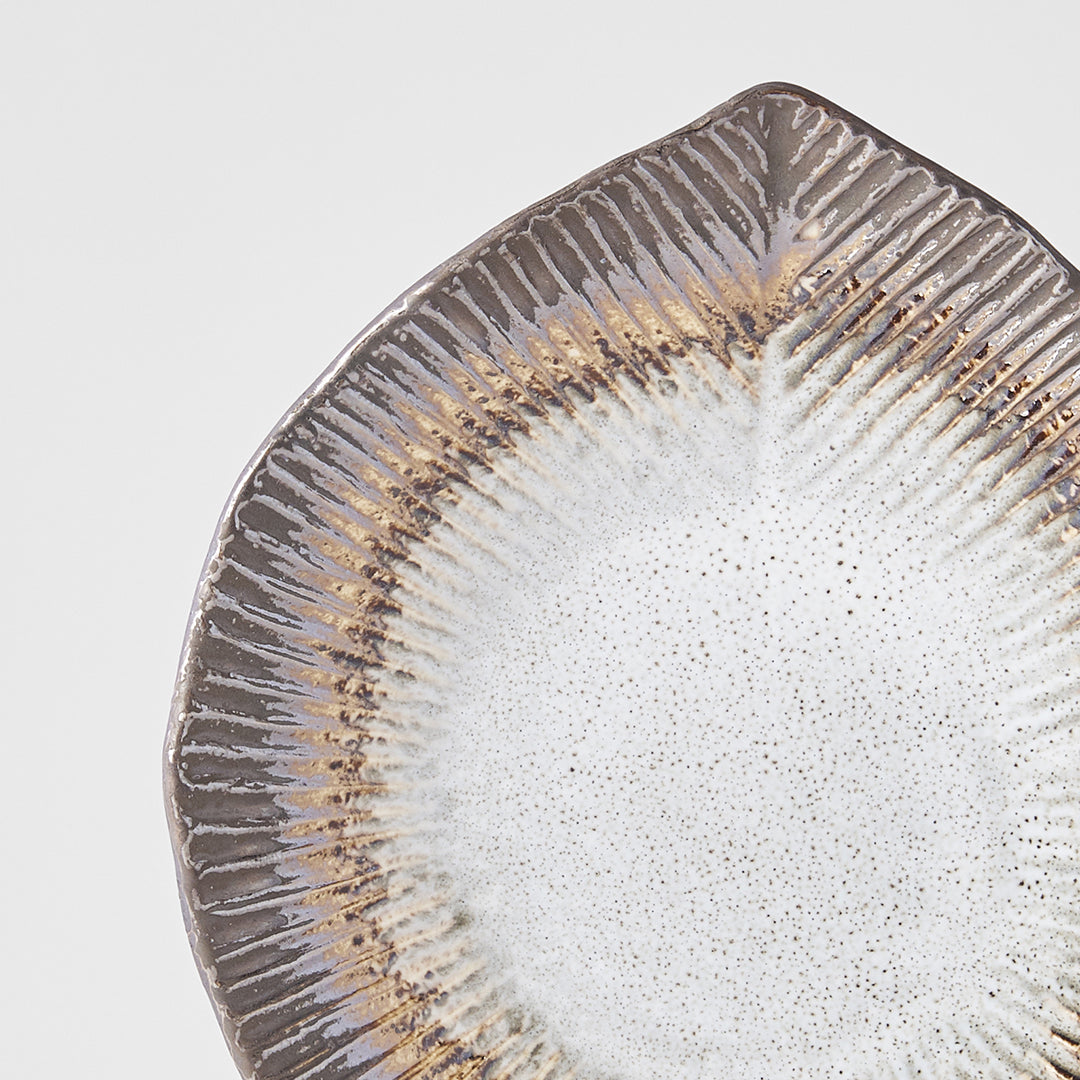 Side Plate Irregular 15.5cm Akane Grey Glaze