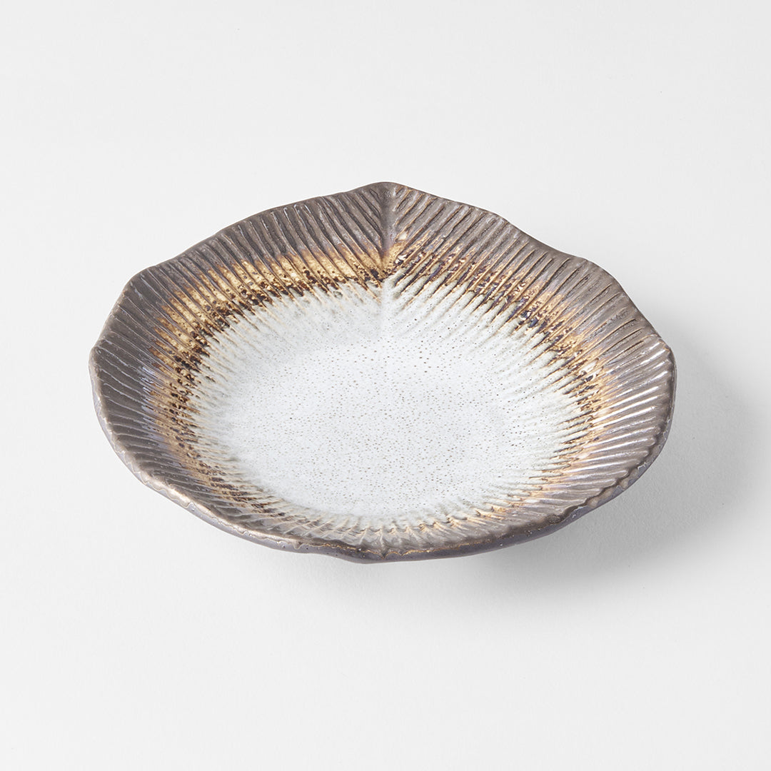Side Plate Irregular 15.5cm Akane Grey Glaze