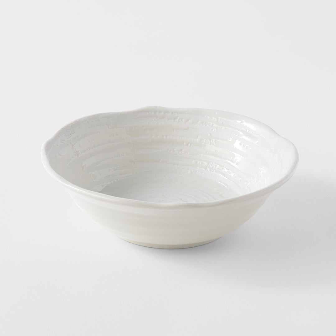 Bowl 15.5cm White Spiral
