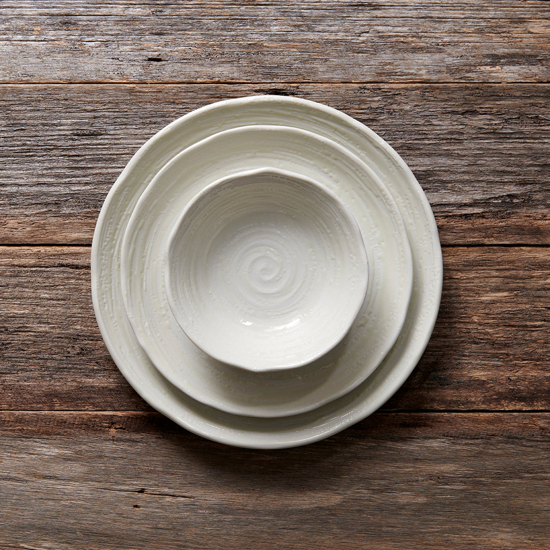 Bowl 15.5cm White Spiral