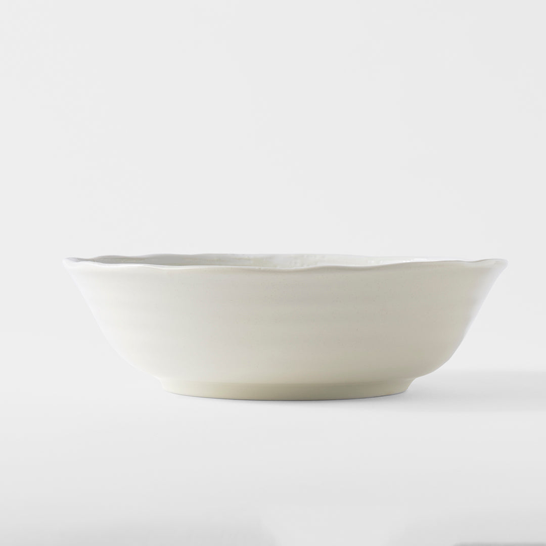 Bowl 21.5cm White Spiral
