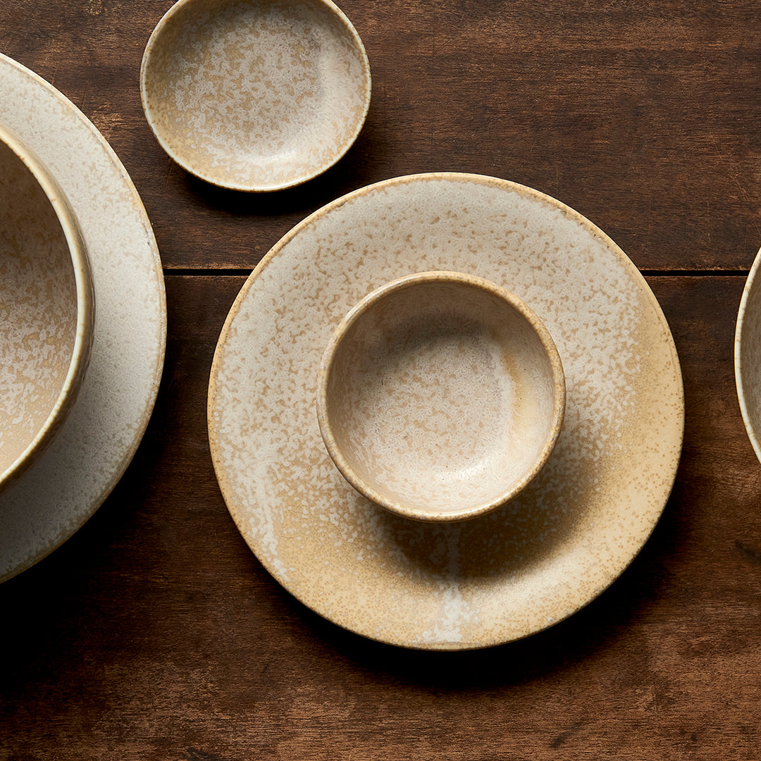 Side Plate 21 cm White Fade Glaze
