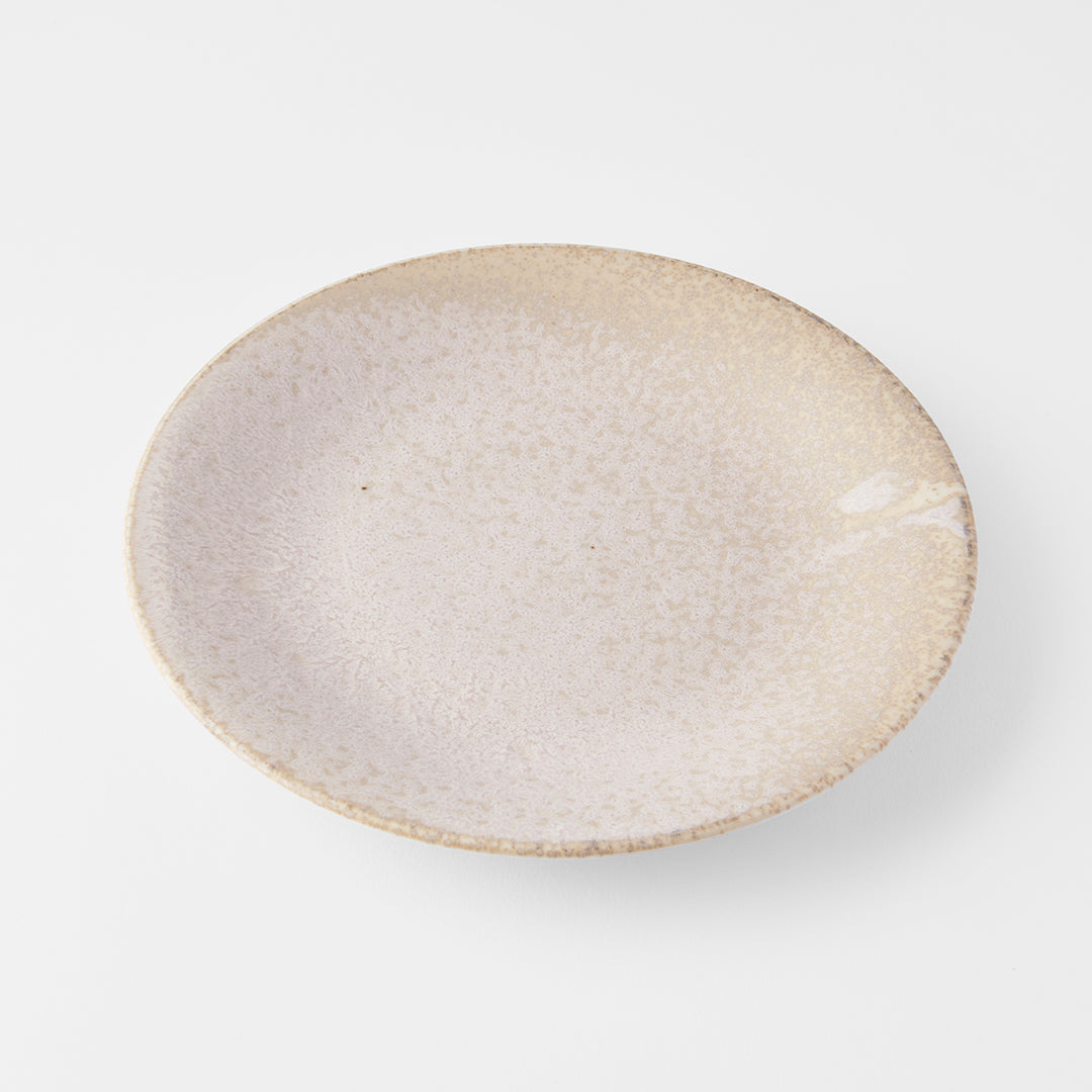Side Plate 21 cm White Fade Glaze