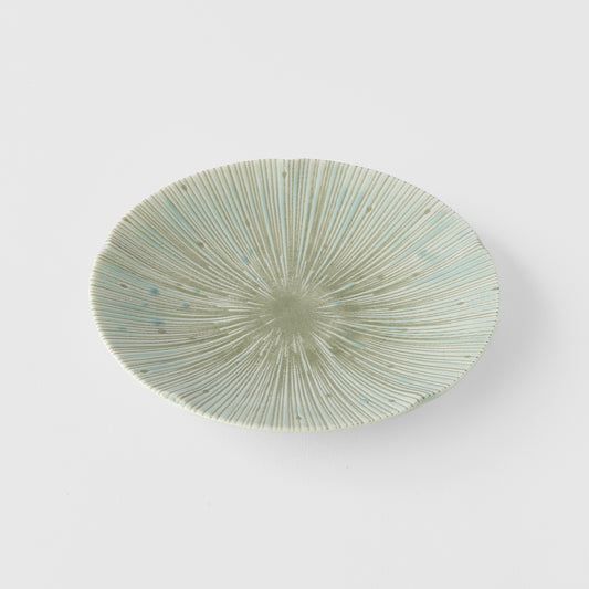 Tapas Plate 13cm Ice Green Glaze