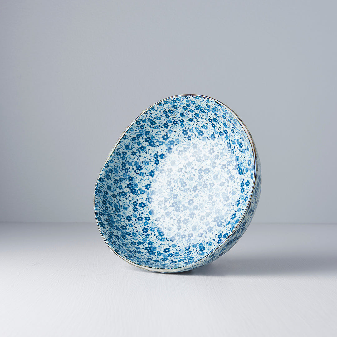 Bowl Organic Shape 20cm Blue Daisy Design