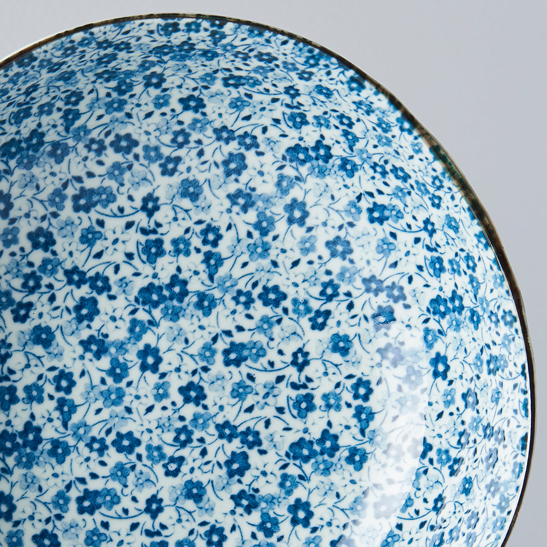 Bowl Organic Shape 20cm Blue Daisy Design