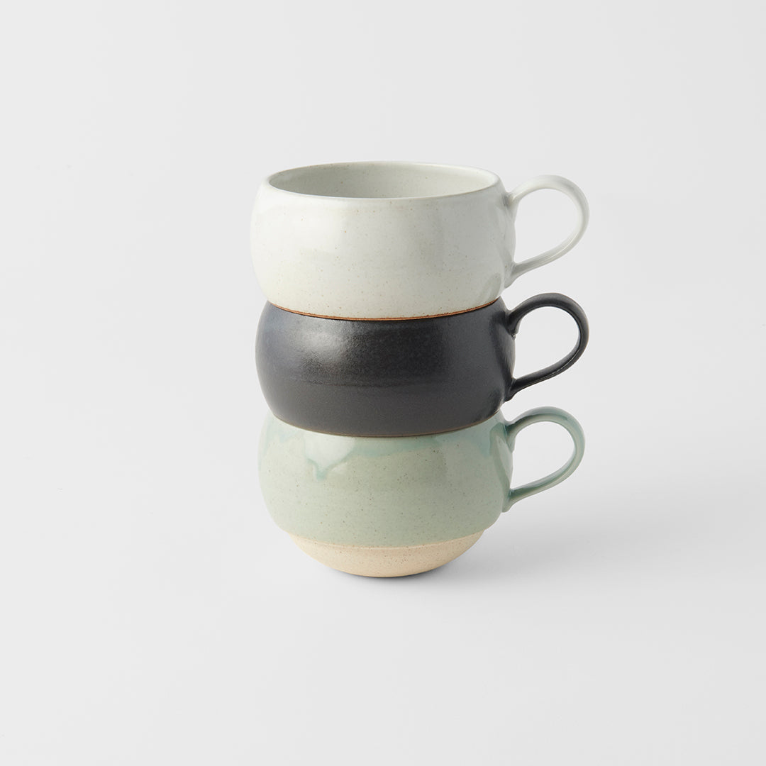 Sphere Mug with Handle 300ml White Glaze