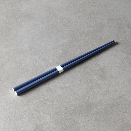 Chopsticks Lacquered Navy & White