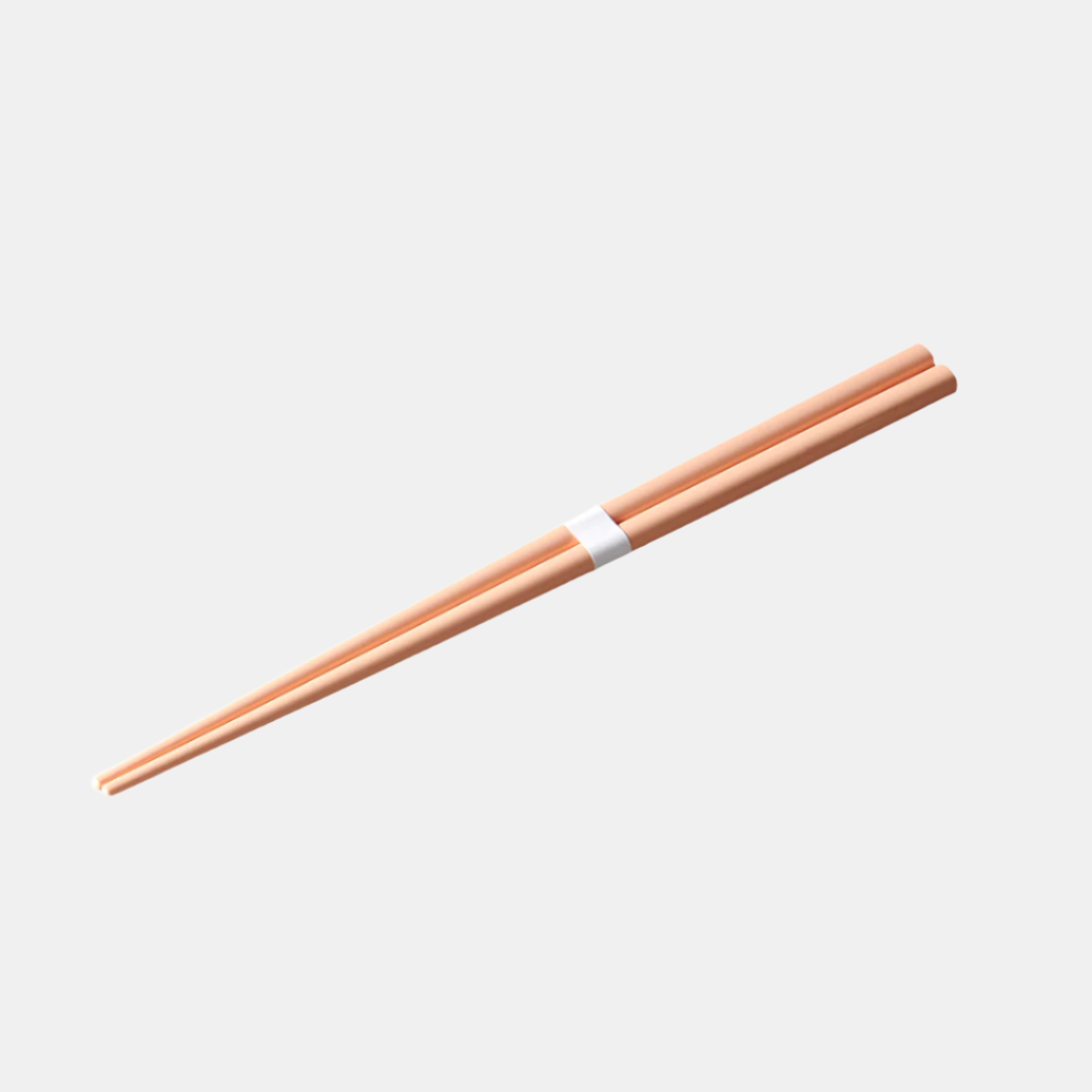 Chopsticks Lacquered Apricot & White