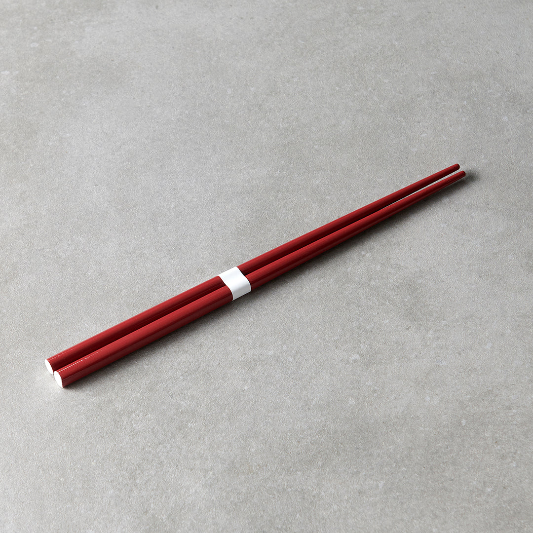 Chopsticks Lacquered Red & White