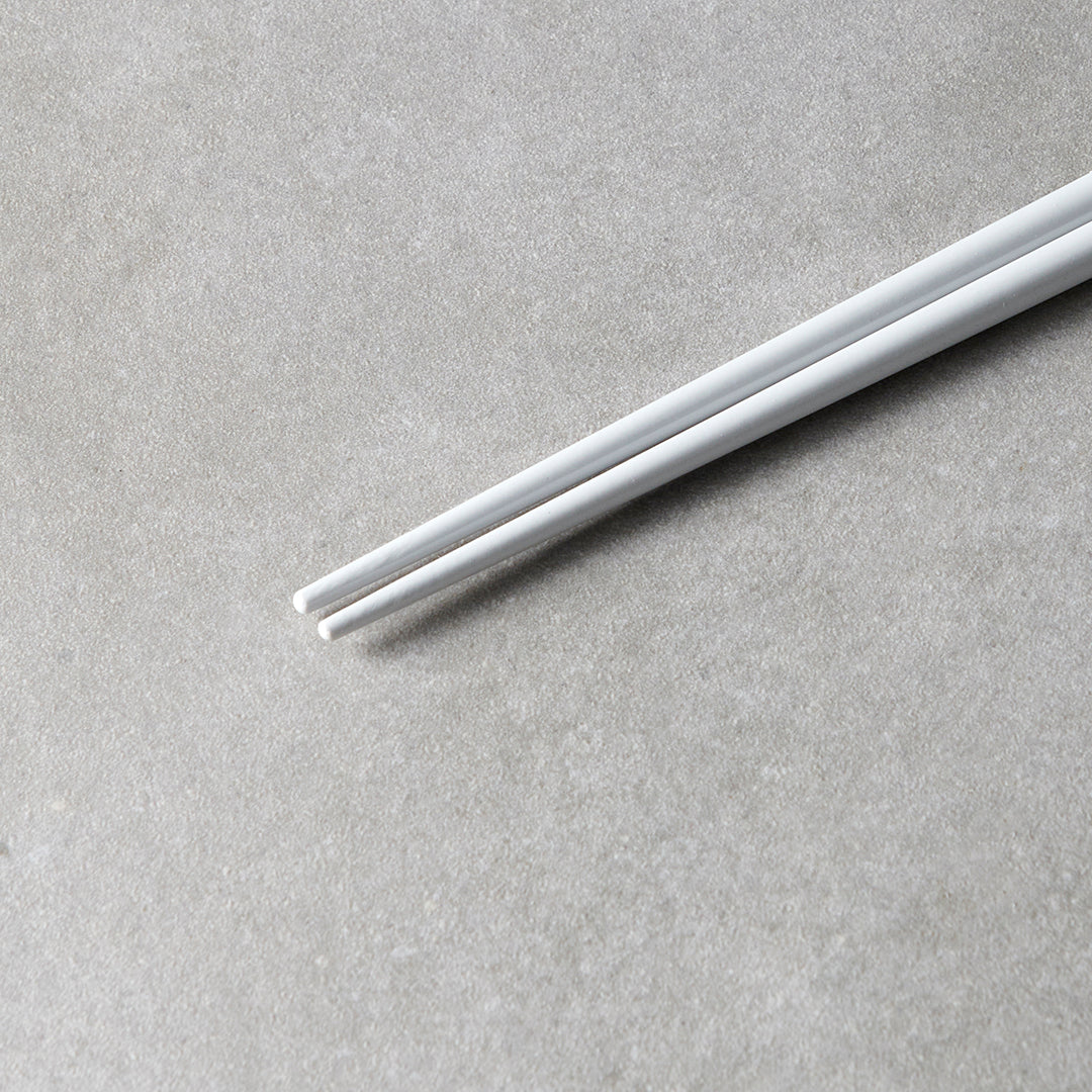Chopsticks, Lacquered, Grey & White Design