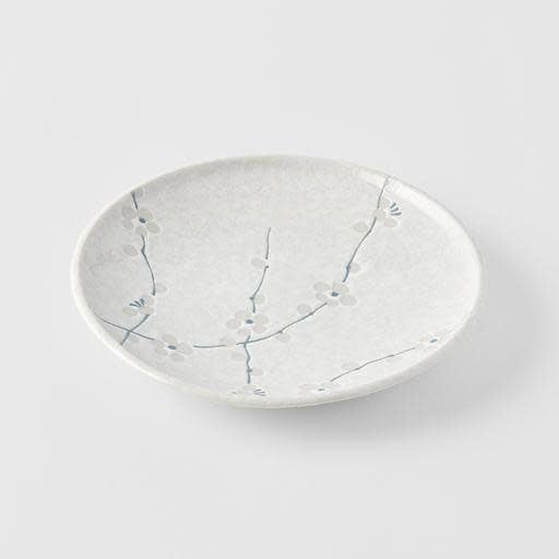 Tapas Plate 17cm White Blossom Glaze - Made In Japan | Japanese Tableware