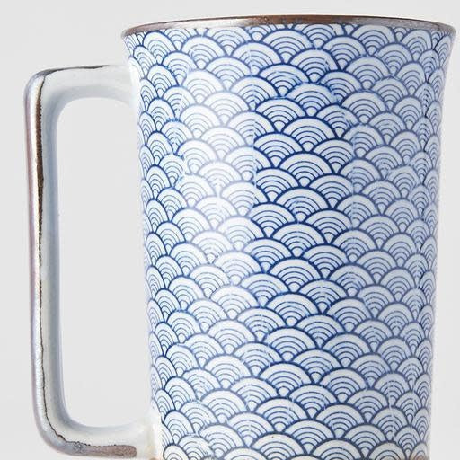Mug with handel 400ml Wave Design