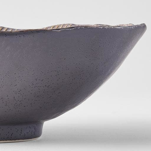 Bowl Irregular 22cm Akane Grey Glaze