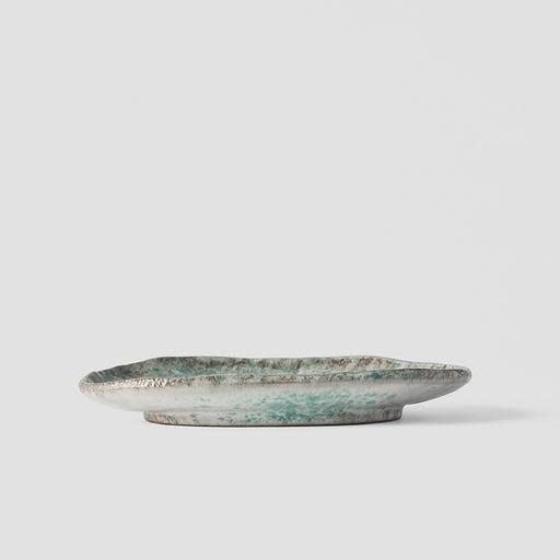 Oval Plate, 17 x 11 cm, Aqua Splash Design