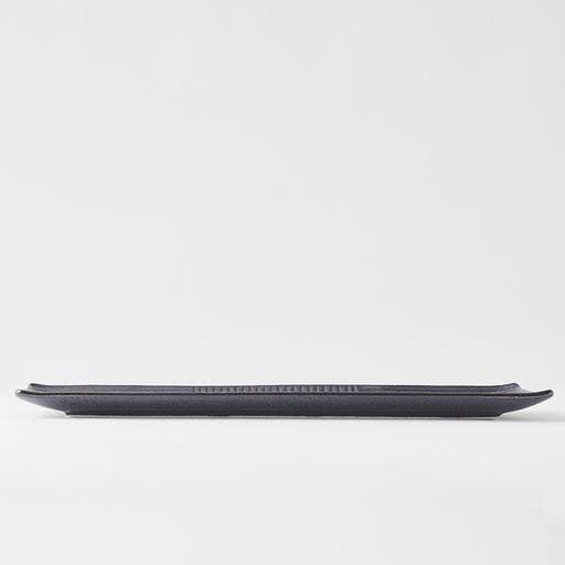 Plate Rectangular 33x10cm Black Lines Design - Made In Japan | Japanese Tableware