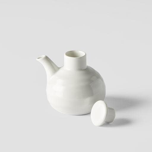 Soy Pot Minoyaki Porcelain 110ml Matt White Glaze