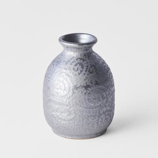 Sake Jug 300ml Black Scroll Glaze