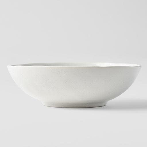Bowl Oval 16.5cm Parchment White Glaze