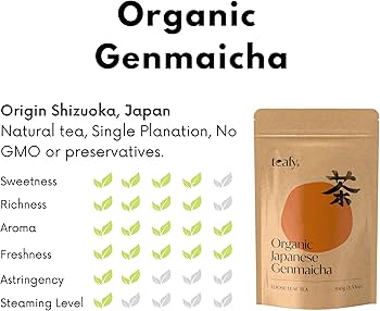Organic Genmaicha Green Tea 100g by Teafy