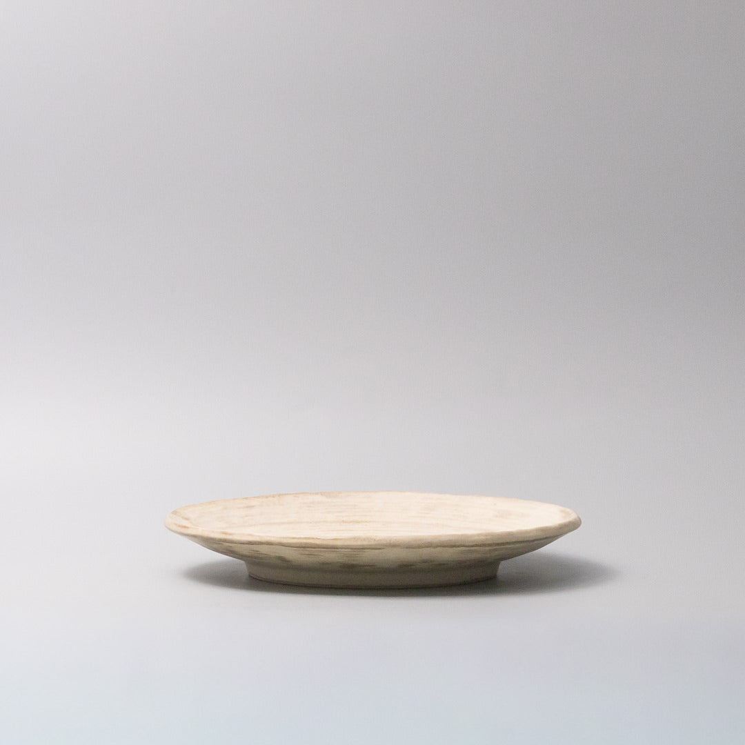 Thick Edge Plate 25cm Washed Sandstone