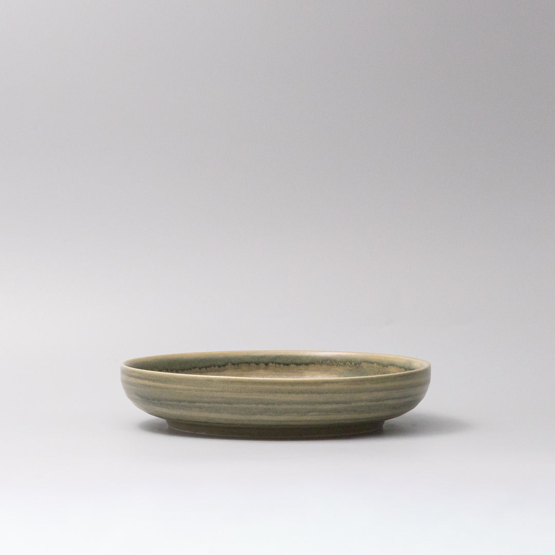 Plate High Rim 22cm Washed Fern