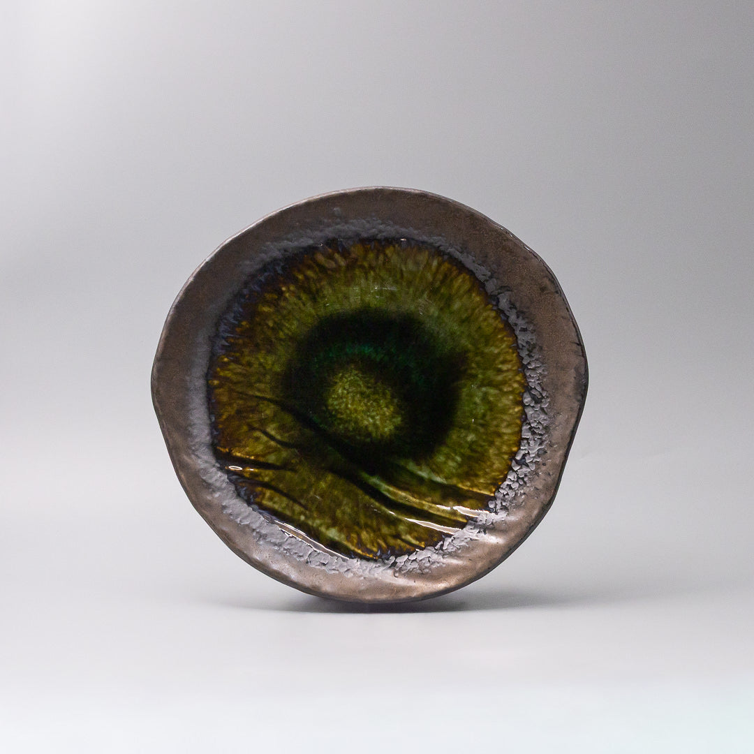 Dinner Plate Organic 27cm Midori Ridge Glaze