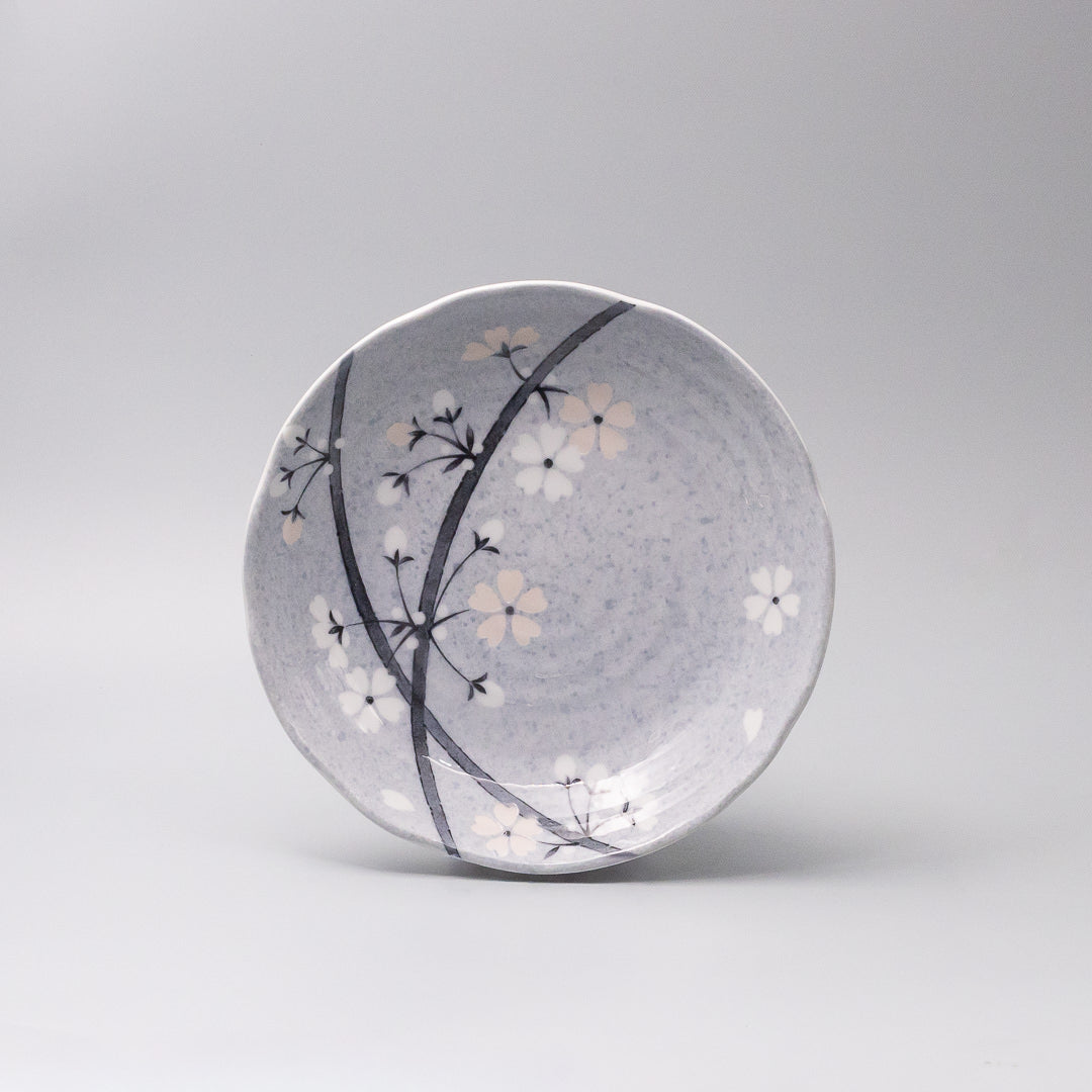 Pasta Bowl Flat 22cm Grey Sakura Design