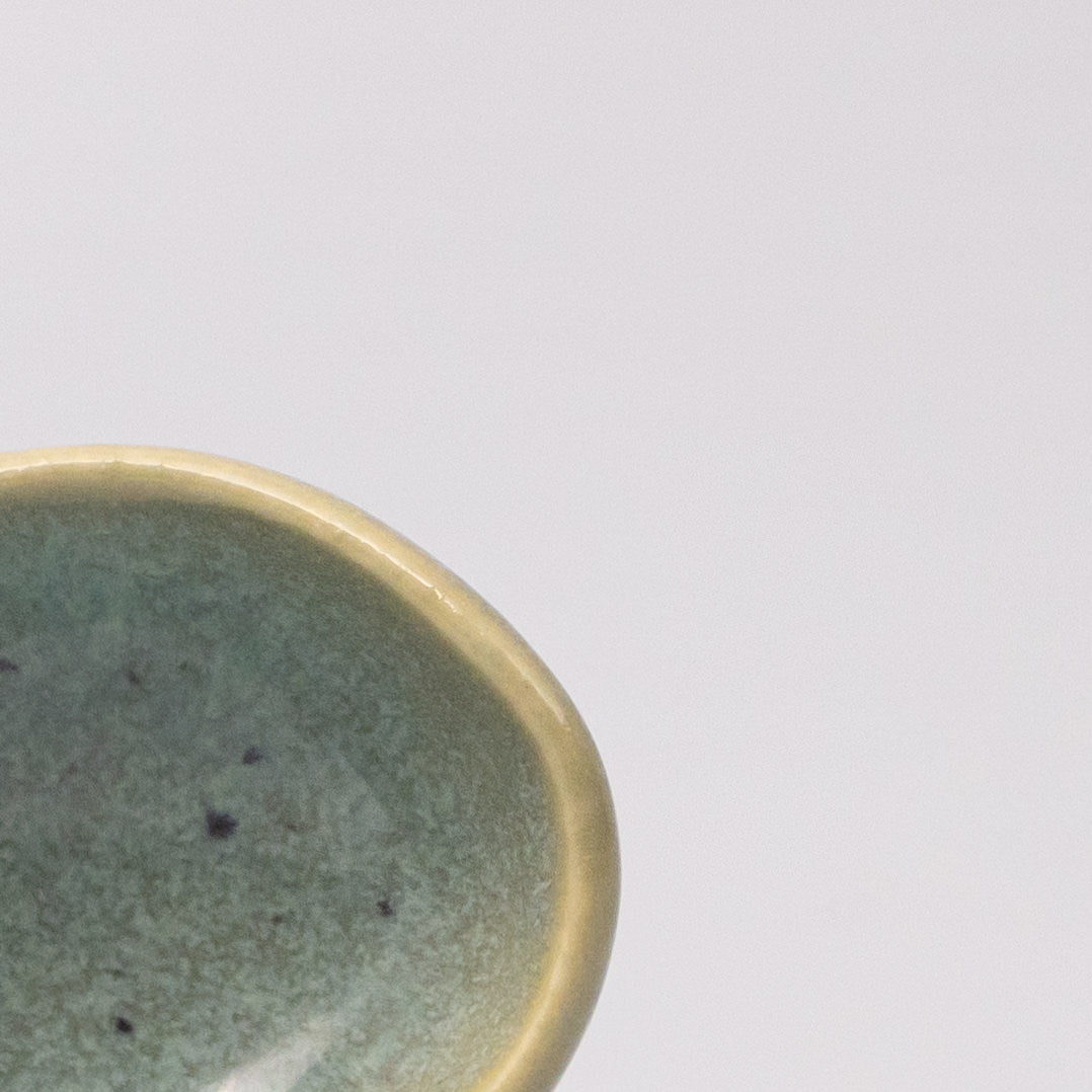 Sauce Dish 5cm Bean Shaped Mint green