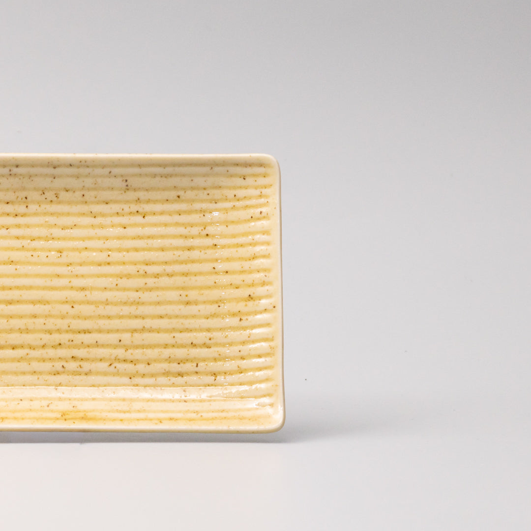 Plate Rectangular Sashimi 33cm Honey Glaze