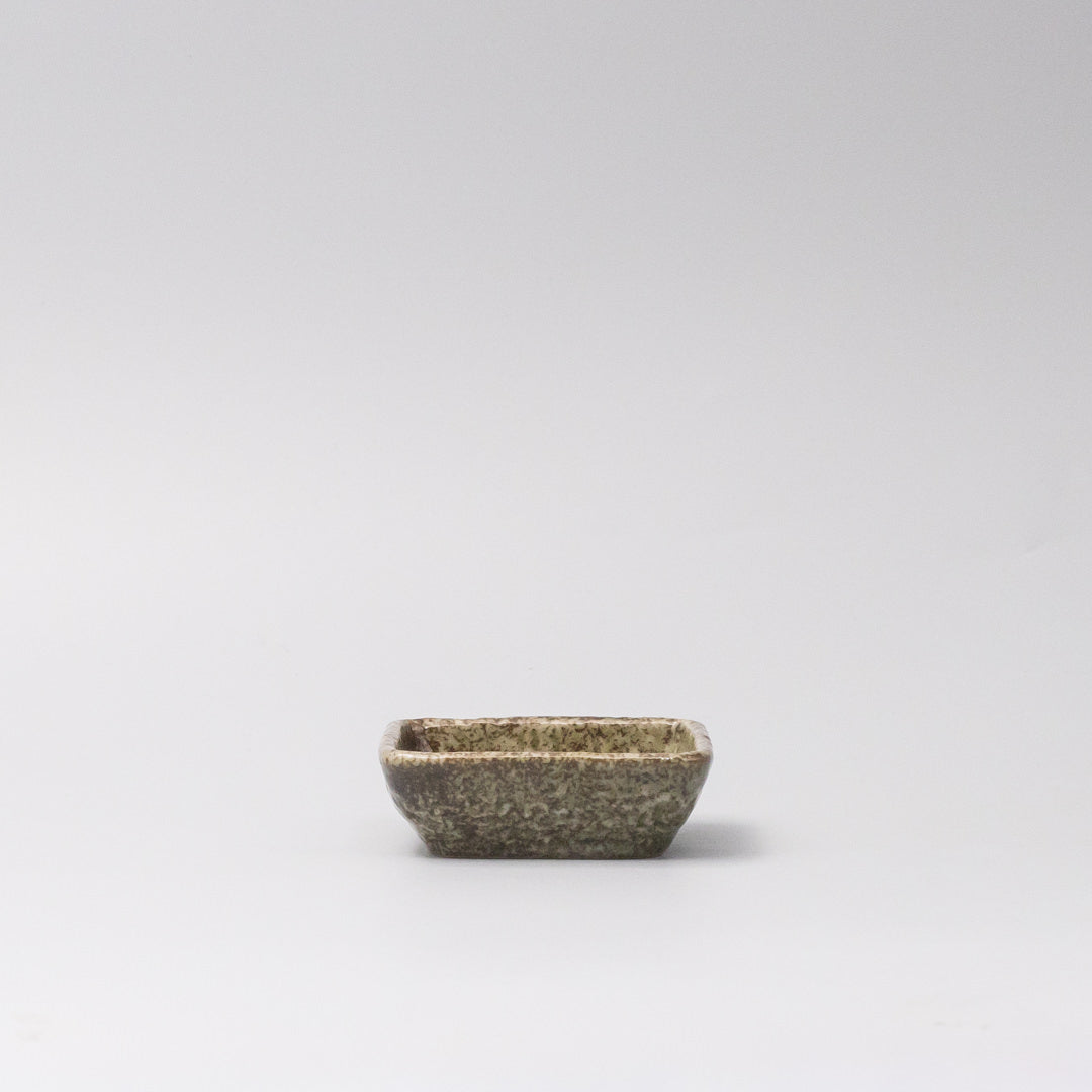 Sauce Dish Square 8cm Sage Glaze