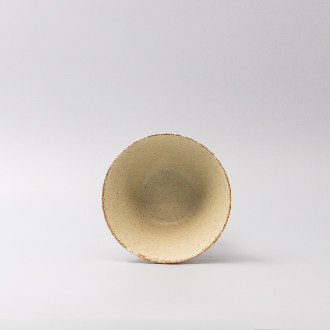 Bowl Fluted 13cm Sand Fade Glaze