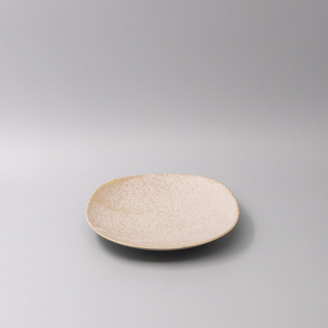 Side Plate 20cm White Fade Glaze
