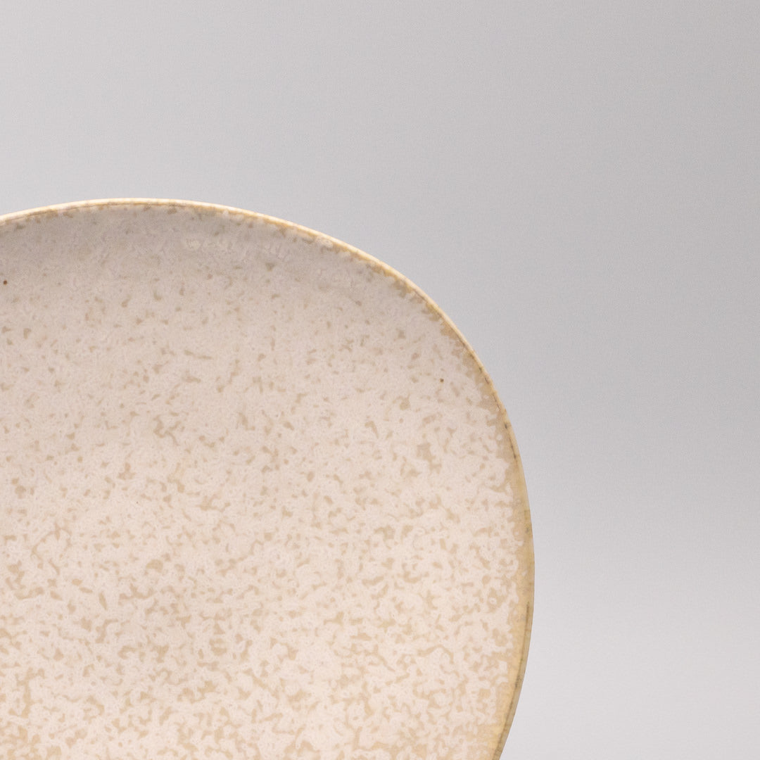 Side Plate 20cm White Fade Glaze