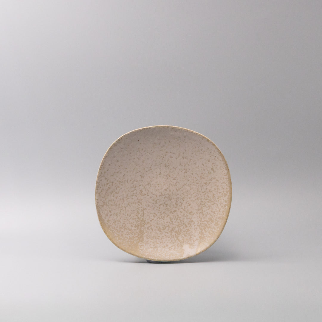 Side Plate 20cm White Fade Glaze