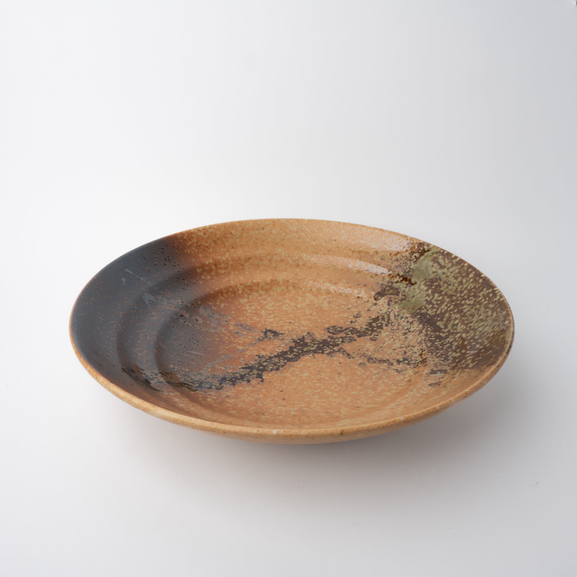 Serving Bowl Flat Base 29cm Wabi Sabi Glaze