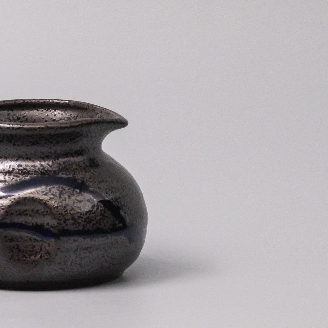 Pourer 120ml Metallic Black Blue Drip Glaze