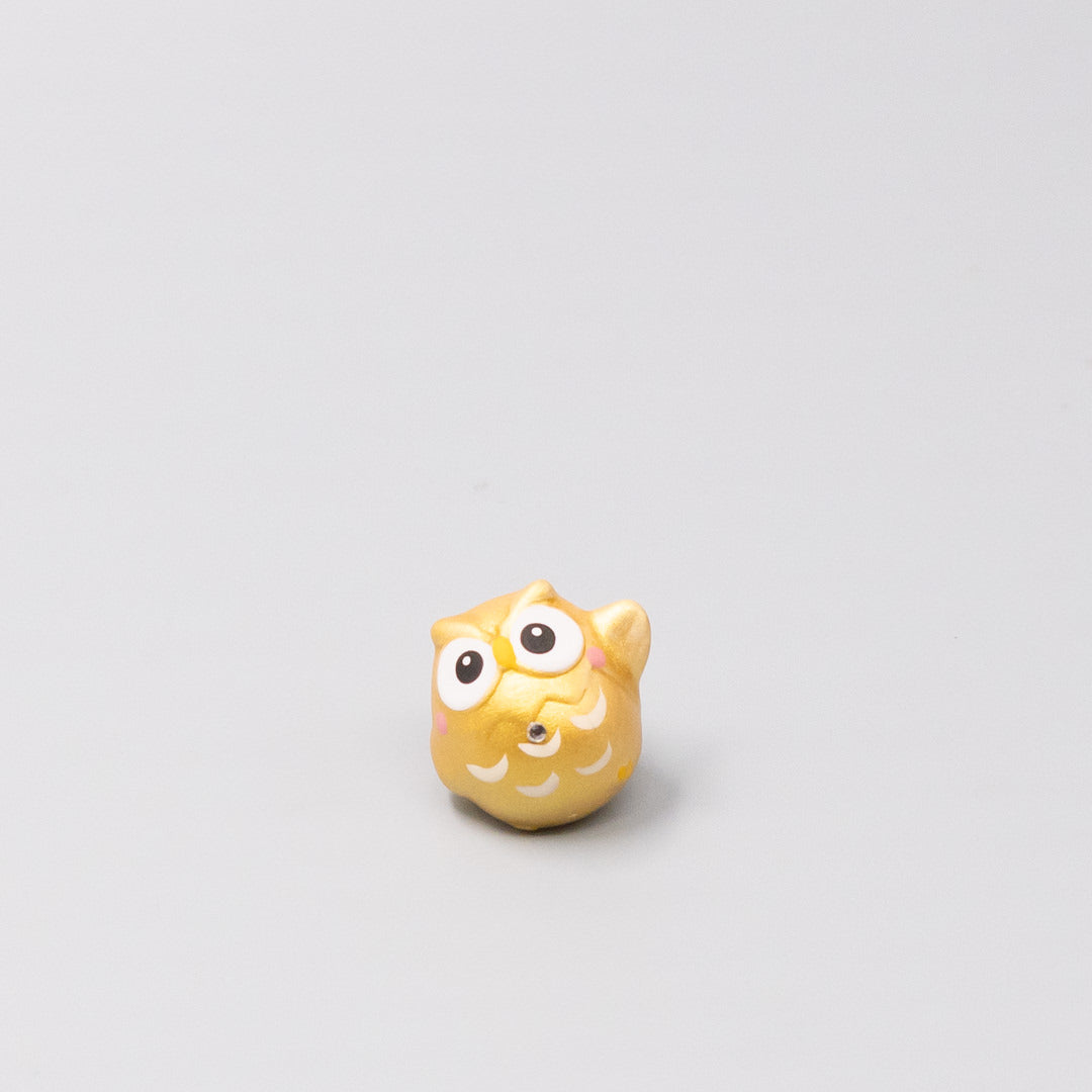 Okimono Lucky Gold Owl