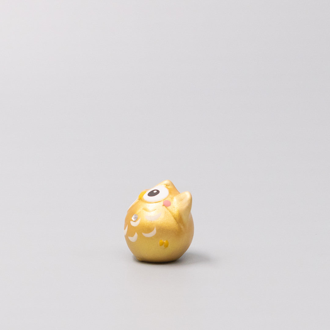 Okimono Lucky Gold Owl