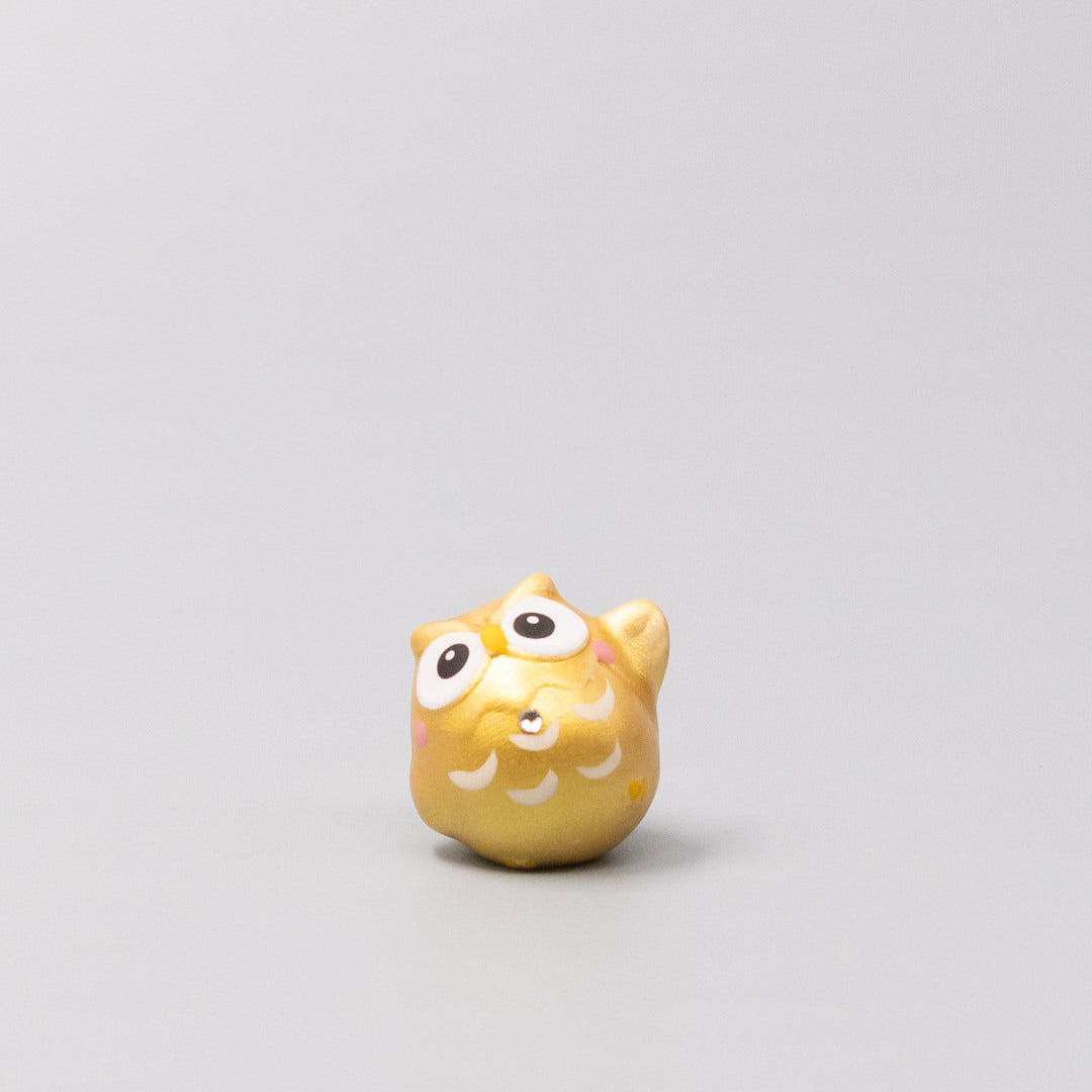 Okimono Lucky Gold Owl