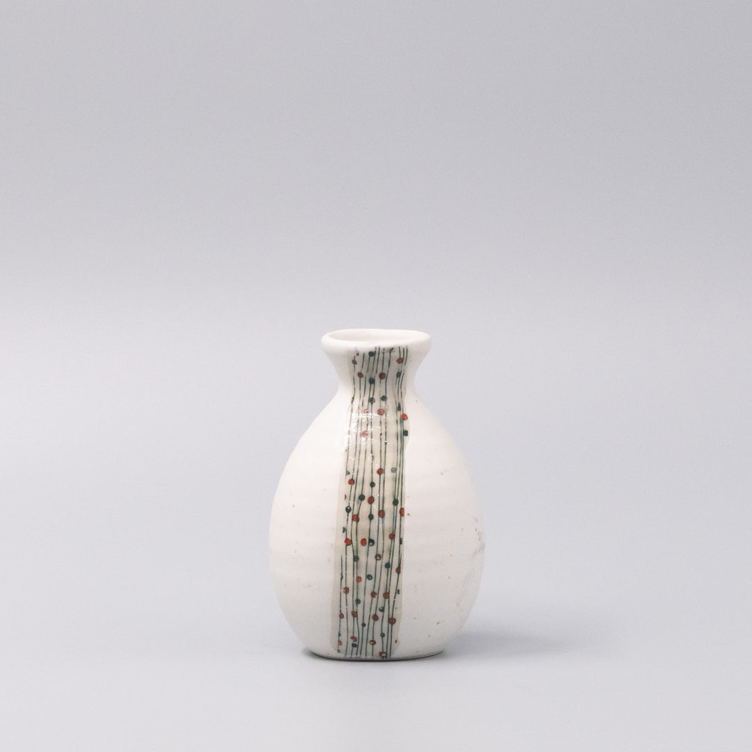 Gift Sake Set for Four 330ml White Abacus Design C1093