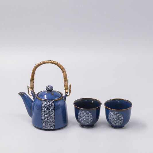 Tea Set for Two 460ml Willow Wave Design