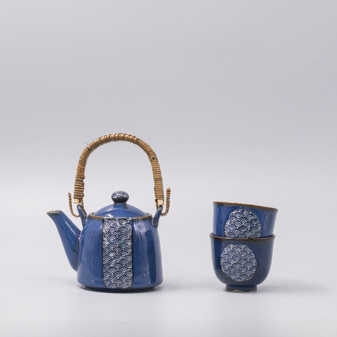 Tea Set for Two 460ml Willow Wave Design