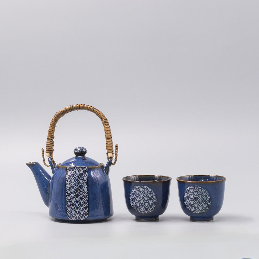 Tea Set for Two 460ml Willow Wave Design