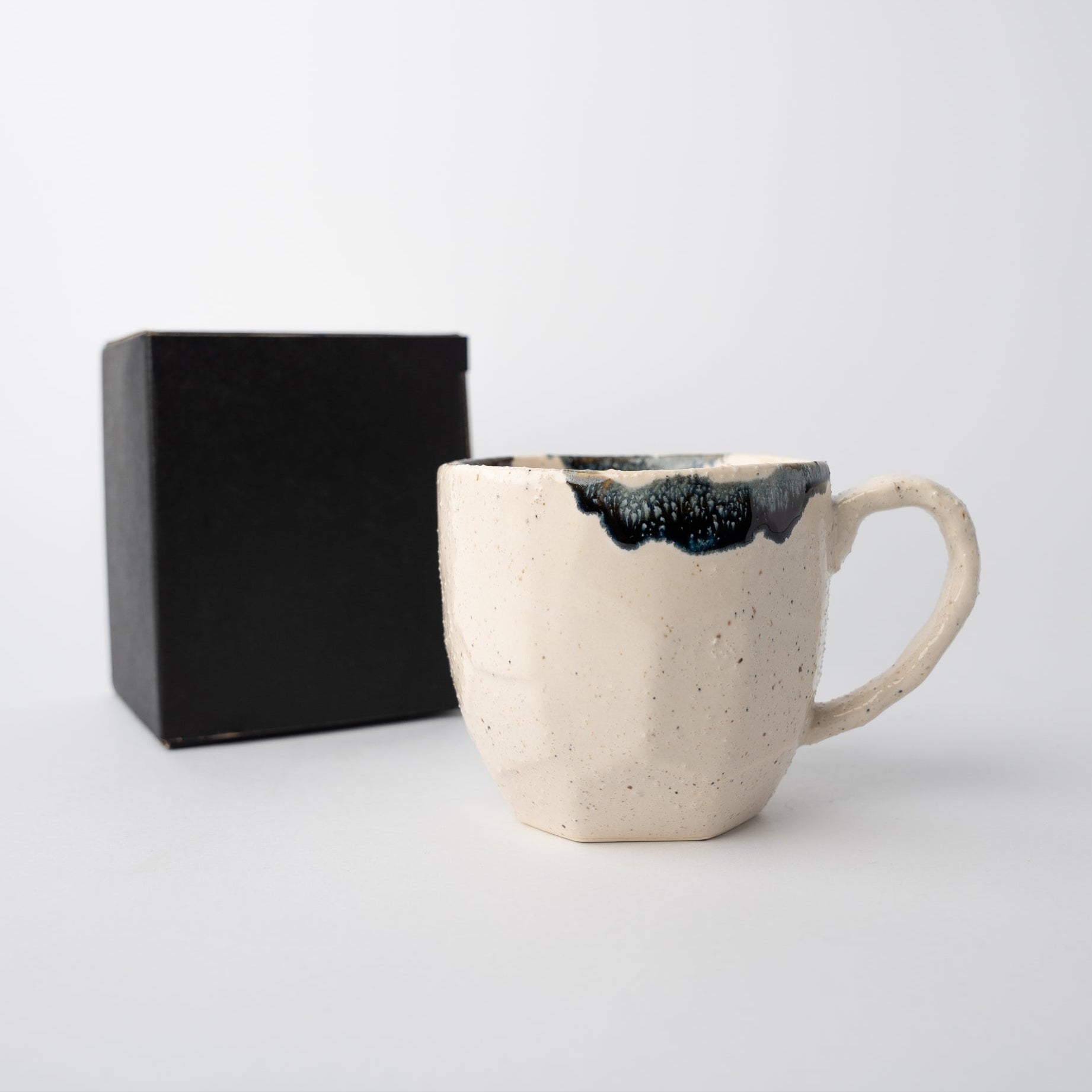 Mug Gift 250ml Ink Brush Cream Glaze