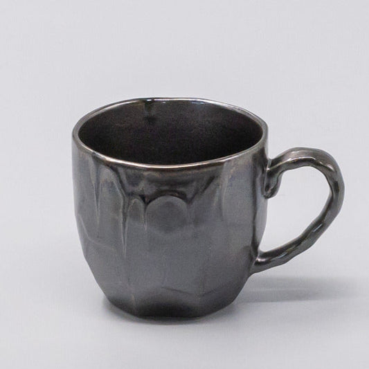 Mug Gift 250ml Black Drip Glaze
